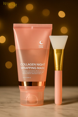 Winym Collagen Peel Off Mask With Brush for Clear Smooth Glow(100 ml)
