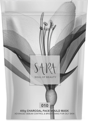 SARA Charcoal Face Mould Mask For Enhanced Skin-Tone & Brightening Skin(400 g)