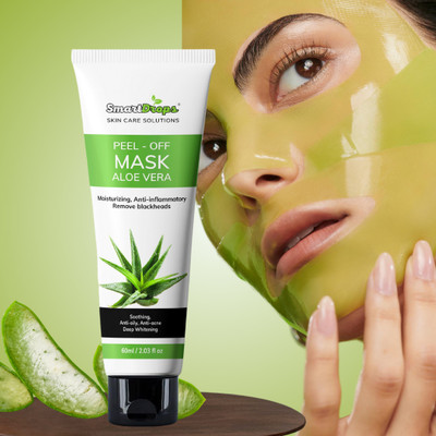 smartdrops Aloe Vera Peel-Off Mask for Refreshing & Revitalizing All Skin Types(60 ml)