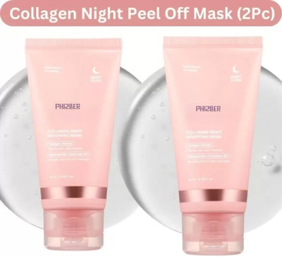 PHIZLLER Collagen Night Peel Off Mask for Improving Skin Elasticity and Firmness(150 g)