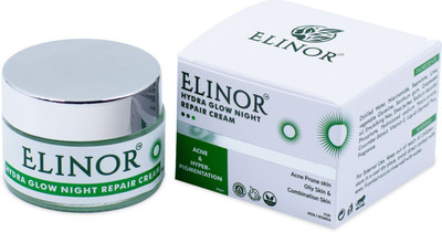 ELINOR Hydra Glow Night Repair Cream Remove Acne and Hyper-Pigmentation Clearing skin(30 g)