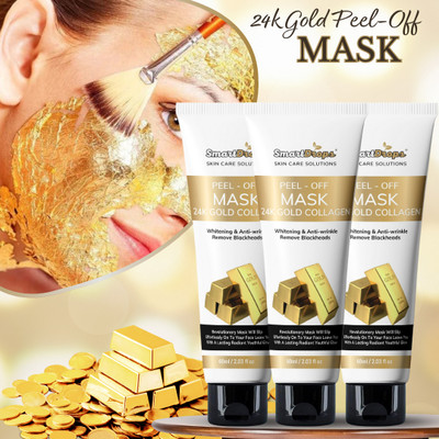 smartdrops Gold Peel-Off Mask for Smooth, Soft Skin & Pore Cleansing Face Pack(180 ml)