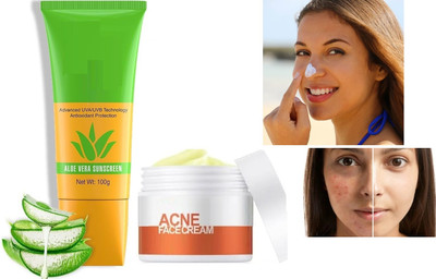 GABBU Anti acne cream with oil free and lightwet sunscreen(150 ml)