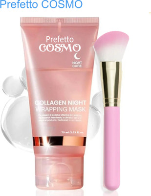 Prefetto COSMO Collagen Face Night Wrapping Peel-Off Mask Glow Renewal(2 Items in the set)