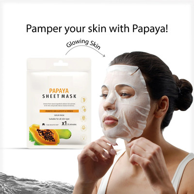 nn serum sheet mask for papaya new look pack of 1(20 g)