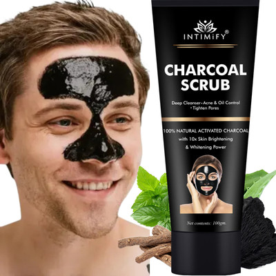 INTIMIFY Charcoal Peel Off Face Mask, Blackhead Removal Mask For Women & Men(100 g)