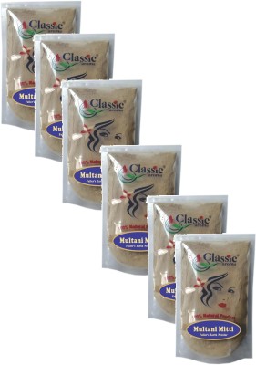Classic Aroma Multani Powder || Multani Mitti Face Pack || (Pack Of 6)(100 g)