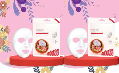 tanvi27 Anti-Aging Dragon Fruit Facial Sheet Mask For Korean Glow(40 g)