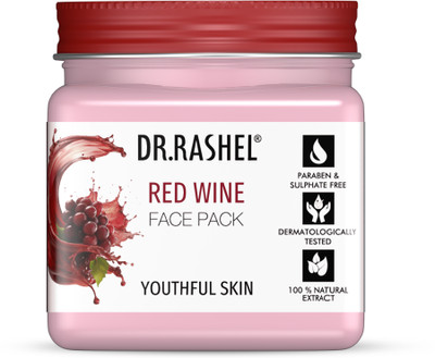 DR.RASHEL Red Wine Face Pack | Natural Glow with Deep Skin Rejuvenation |(380 ml)