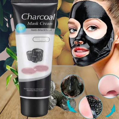 Deeparth Charcoal Face Mask for Acne-Prone and Oily Skin Peel Off Mask (AZ1594A78)(130 g)