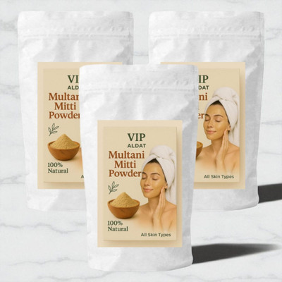 VIP ALDAT Multani Mitti Pure Herbal Detox & Skin Brightening Natural Elixir(450 g)