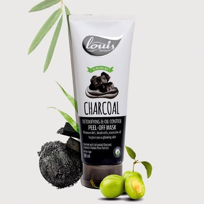 Louis herbals Charcoal Detoxifying & Oil Control Peel-Off Mask(100 ml)