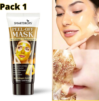 smartdrops Gold Peel Off Face Mask - Glow Activated for Radiant Skin for nisex Use(60 ml)