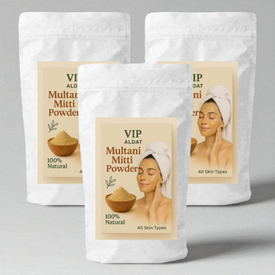 VIP ALDAT Multani Mitti Natural Herbal Glow Face Pack With Radiance & Purifying Therapy(450 g)