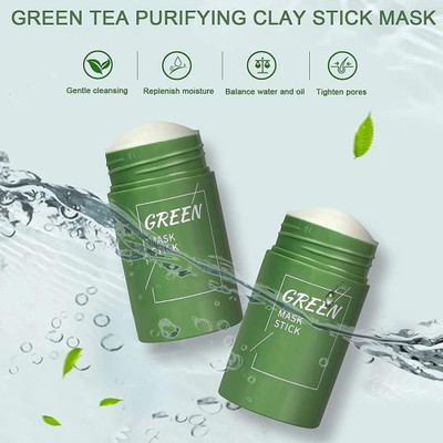 THTC Green Tea Cleansing Mask Stick pack of 2(80 g)