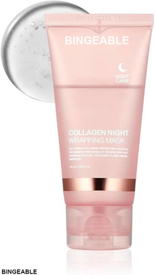 Bingeable Korean Collagen Night Mask for Wrapping & Skin Hydration 90ml(90 ml)