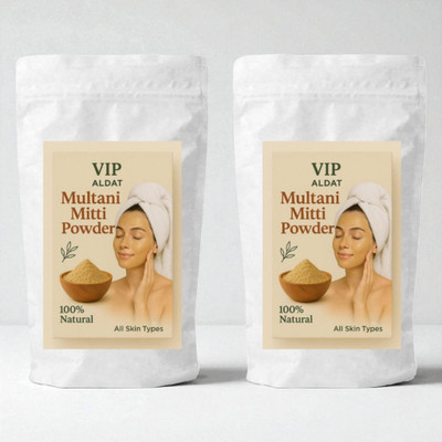 VIP ALDAT Multani Mitti Powder for Oil-Free Fresh Glow – Pack of 2 (2×400g)(800 g)
