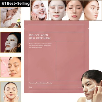 UrFvrt ..Korean HIGH QUALITY Bio-Collagen Real Deep Mask, Hydrating Overnight Mask(34 g)