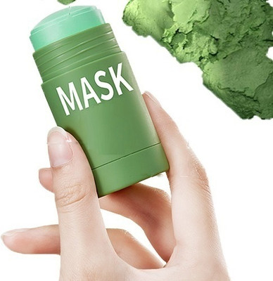 Luster Shine Best Green Tea Purifying Stick Mask Oil Control Anti-Acne Eggplant Solid Fine(40 g)