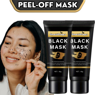 smartdrops Charcoal Deep‑Clean Face Pack | Black Mask Cream | Charcoal Face Mask(120 g)