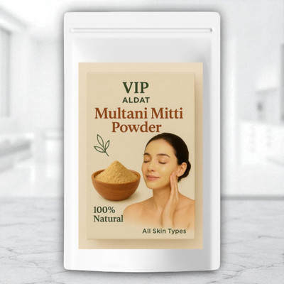 VIP ALDAT Multani Mitti Natural Glow Brightness Formula With Pure Herbal Detox Essence(400 g)