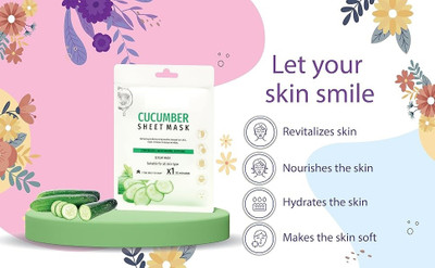 REIMICHI FACE WRINKLE LIFT CREAM, SUNSCREEN AND CUCUMBER SHEET MASK COMBO(170 g)