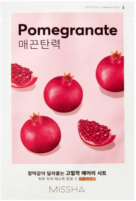 Missha Pomegranate Airy Fit Face Mask Sheet for Skin moisture-Fresh & Bright Skin(19 ml)