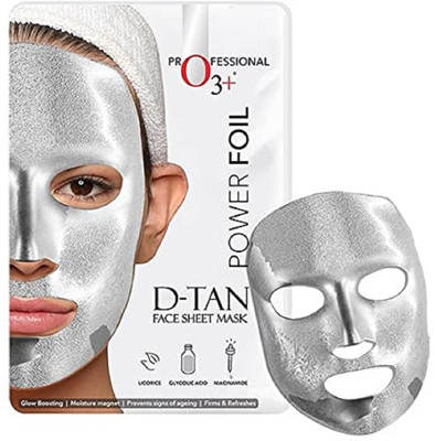 O3+ Power Foil D-Tan Face sheet mask for Brightening & Glowing Skin(20 ml)