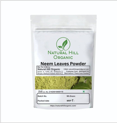 NATURAL HILL ORGANIC Neem Leaves Powder-150g-Say goodbye to:Acne & pimples-Natural-No Mixing(150 g)