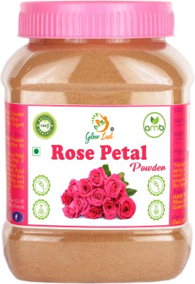 Glow Lush Pure & Natural Rose Petal Powder For Skin Whitening, Face Pack(250 g)