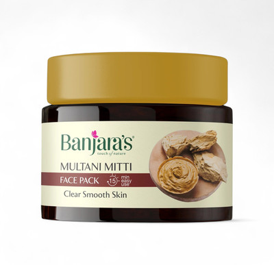 Banjaras Multani Mitti Clear Smooth Skin for All Type Skin Face Pack(100 g)