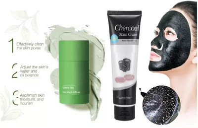 Yuency Cleansing Mud Mask Stick Green Tea & Charcoal tube(170 ml)
