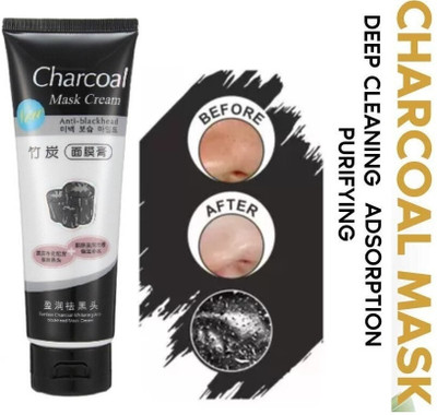JANOST Best Charcoal Mask Remove Blackhead Glow Face ke liye Mask(130 ml)