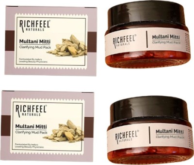 RICHFEEL Multani Mitti Clarifying Mud Pack(100 g)