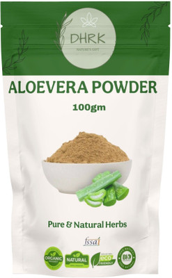 DHRK Organic Aloe Vera Leaf Powder For Face,Skin & Hair Care - Aloevera Powder-100gm(100 g)