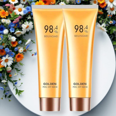 Deeparth Anti-Wrinkle Natural Gold Mask Peel Off Aging Blackhead Skin-/ 2pic(100 g)