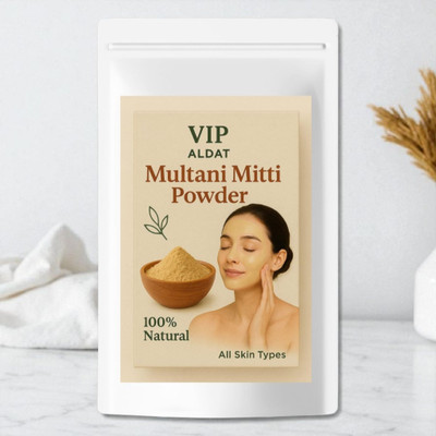 VIP ALDAT Earth Glow Multani Mitti – Herbal Clay for Bright, Smooth & Healthy Skin(400 g)