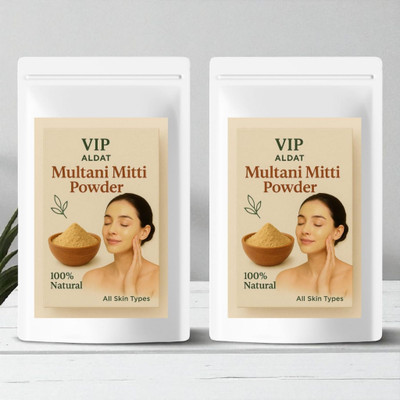 VIP ALDAT Multani Mitti Prakritik Nikhar Aur Tez Glow Ke Liye Vishesh Upahaar(400 g)