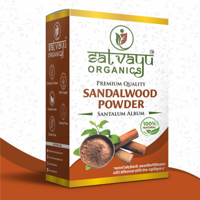 SATVAYU ORGANICS Sandalwood Powder for Face Pack | Skin Whitening | Pure & Natural | Tan Removal(200 g)