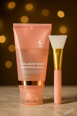 Winym Collagen Peel Off Mask With Brush for Gentle Glow(100 ml)