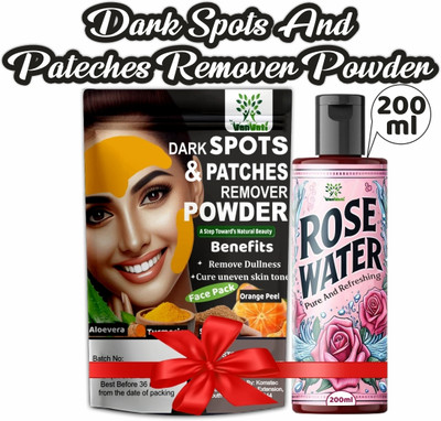 Vanvati Dark Spots & Patches Remover Powder Aloe Vera Turmeric Sandalwood Orange Rose(50 g)