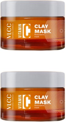 VLCC Vitamin C Premium Luxury Clay Mask Combo Pack of 2 (100gm X 2)(200 g)