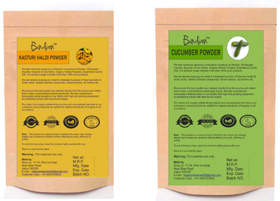 BIndian Kasturi Haldi & Cucumber Powder Pack of 2(50 g)