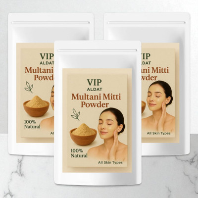VIP ALDAT Advanced Detox Clay Pack with Herbal Minerals for Fresh Glow(450 g)