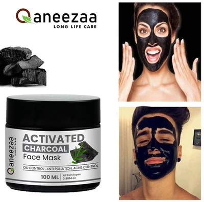 Qaneezaa New Activated Charcoal Blackhead & Whitehead Remover Peel Off Mask DeepCleansing(100 g)