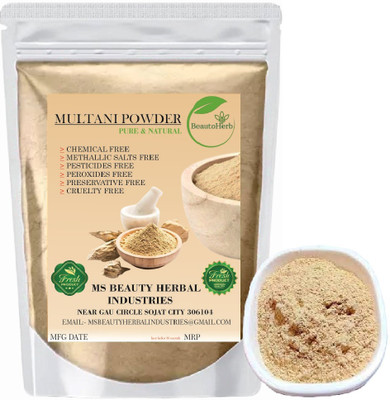 Beautoherb Best Quality Multani mitti Powder for face pack soft(400 g)