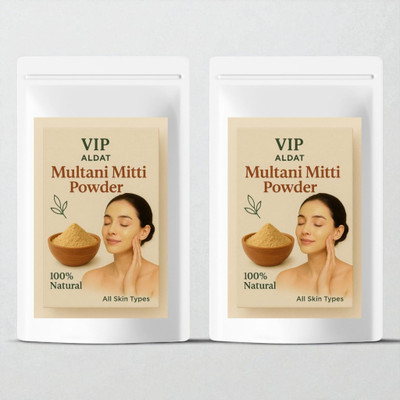 VIP ALDAT Double Detox Multani Mitti Pack With Chandan And Rose For Pure Radiant Glow(450 g)
