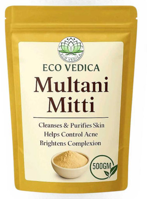 Ecovedica 1Multani Mitti powder for Face Pack | Fuller's Earth , Bentonite Clay(200 g)