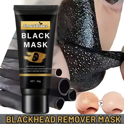 smartdrops Charcoal Facial Mask Blackhead Removal | urifying Deep‑Clean Blackhead Face Mask(60 g)