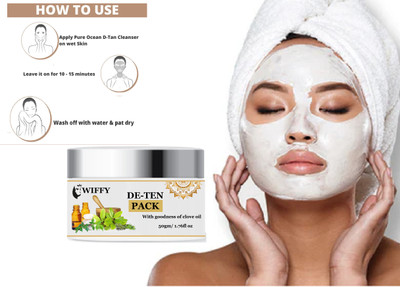 Wiffy De-Tan Face Pack for Brightening and Glowing Skin(50 ml)